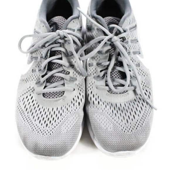 Nike Gray White Mesh Knit Running Sneakers size 11 - Picture 2 of 6